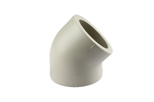 绥宁PPH45°弯头(DIN)